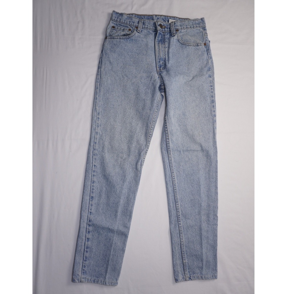 Levi's 30x30 Light Wash Cotton 512 Slim Fit Tapered Leg Jeans Made In USA